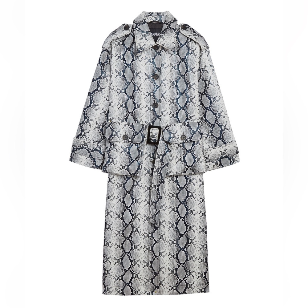 NWT APPARIS INGRID PYTHON TRENCH COAT